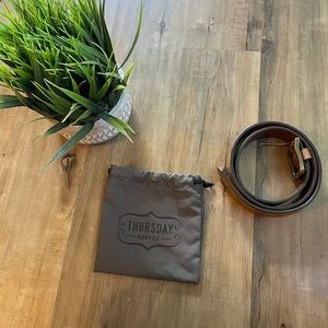 Thursday boots leather belt natural large